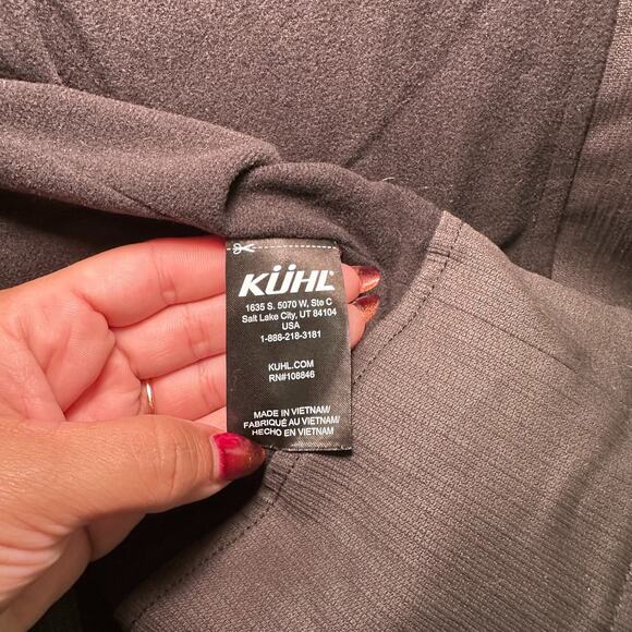 KUHL Burr Jacket Men’s Small Charcoal Canvas Softshell Cotton Blend Gorpcore - Picture 9 of 14